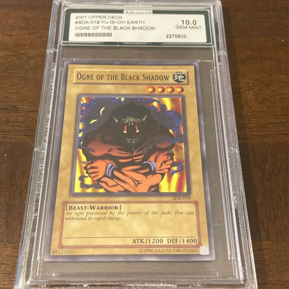 Yugioh PSA 10 Ogre of the Black Shadow SDK-019 2002 Upper Deck